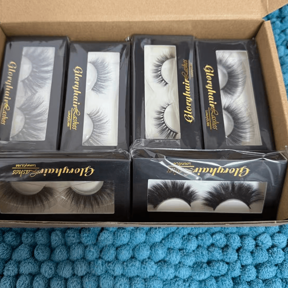 Mystery False Eyelash Set Mink Faux Strip Lashes All Lengths 10 Pairs Gift