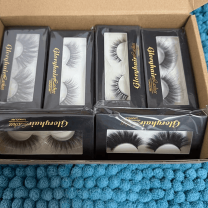 Mystery False Eyelash Set Mink Faux Strip Lashes All Lengths 10 Pairs Gift