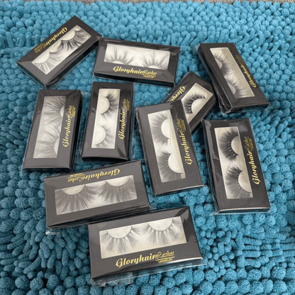 Mystery False Eyelash Set Mink Faux Strip Lashes All Lengths 10 Pairs Gift