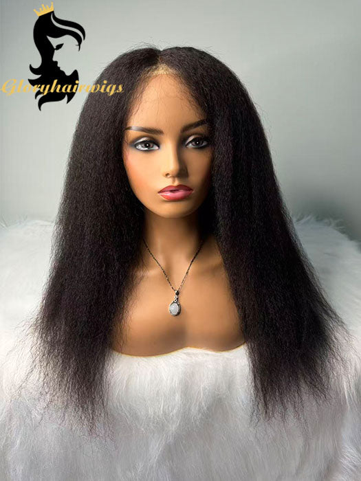 Kinky Curly & Straight Glueless Lace Front Human Wig