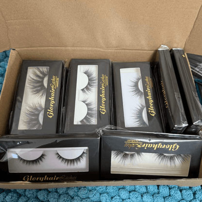 Mystery False Eyelash Set Mink Faux Strip Lashes All Lengths 10 Pairs Gift