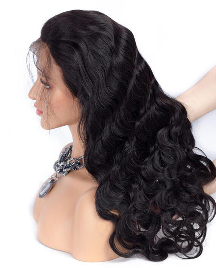 body wave closure wig