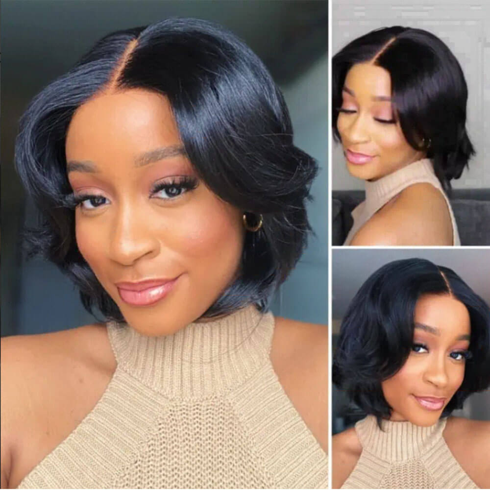 Boss Vibe Pixie Cut HD Lace Wig: Natural Black Pre-Cut Glueless Unit