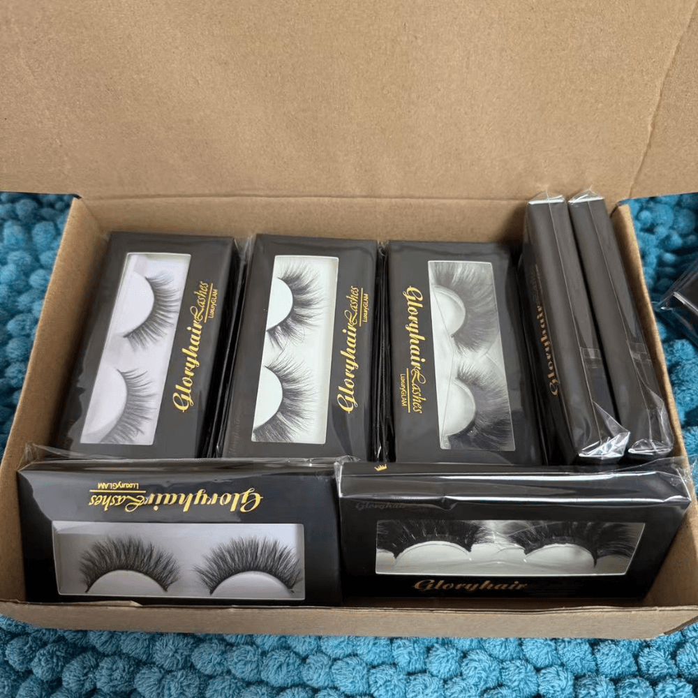 Mystery False Eyelash Set Mink Faux Strip Lashes All Lengths 10 Pairs Gift