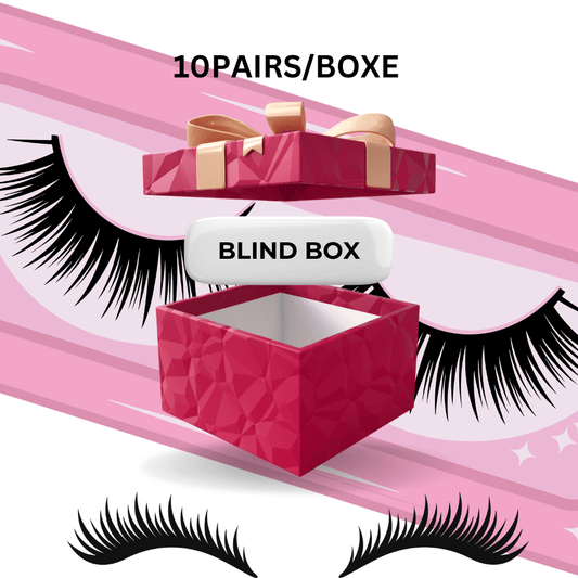 Mystery Lash Box Mink Faux Short Medium Long False Eyelashes 10 Pairs