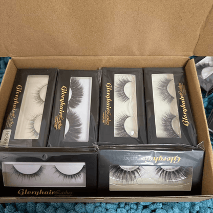 Mystery False Eyelash Set Mink Faux Strip Lashes All Lengths 10 Pairs Gift