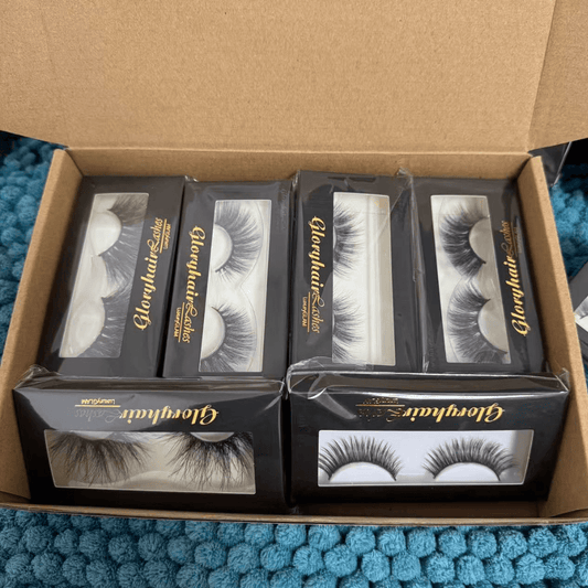 Mystery Lash Collection Mink & Faux False Eyelashes Short Medium Long 10pc
