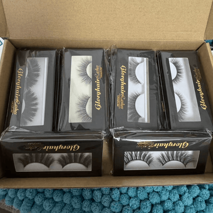Mystery False Eyelash Set Mink Faux Strip Lashes All Lengths 10 Pairs Gift