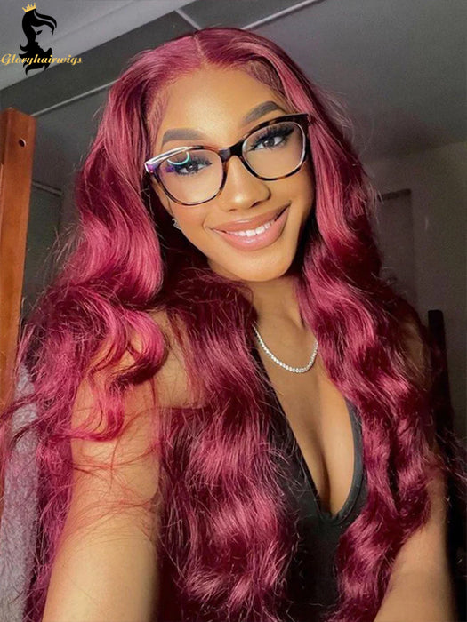 burgundy wig