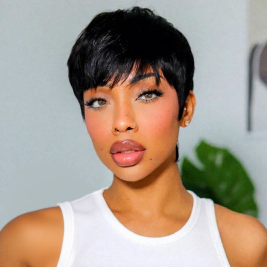 Elegant Boss Vibe Short Pixie Cut Glueless Minimalist HD Lace Wig