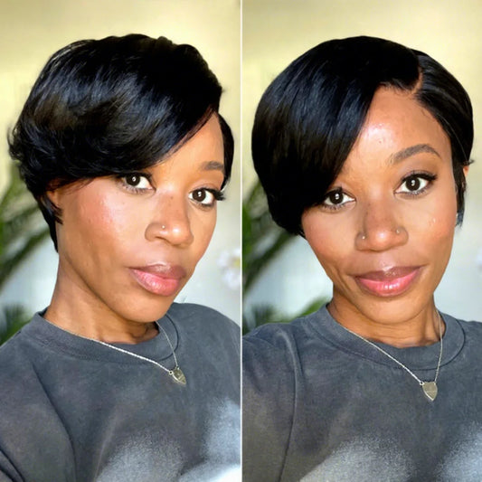 Affordable Pixie Cut Minimalist HD Lace Glueless Wig Pre-Cut Lace