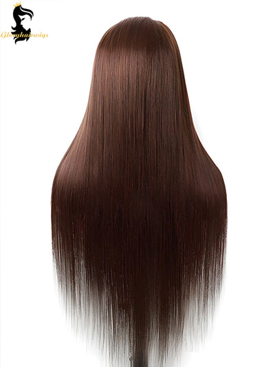 brown lace front wig human hair