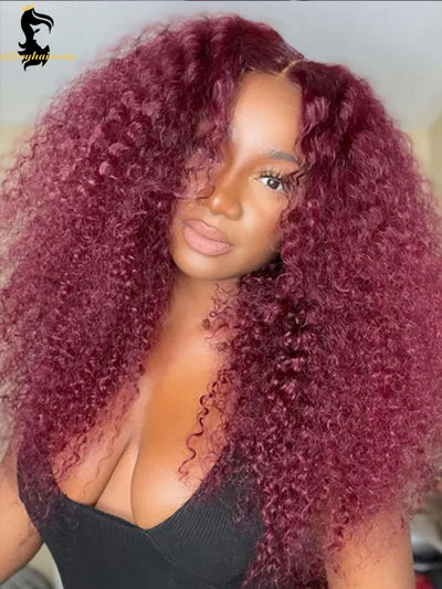 burgundy bundles with frontal