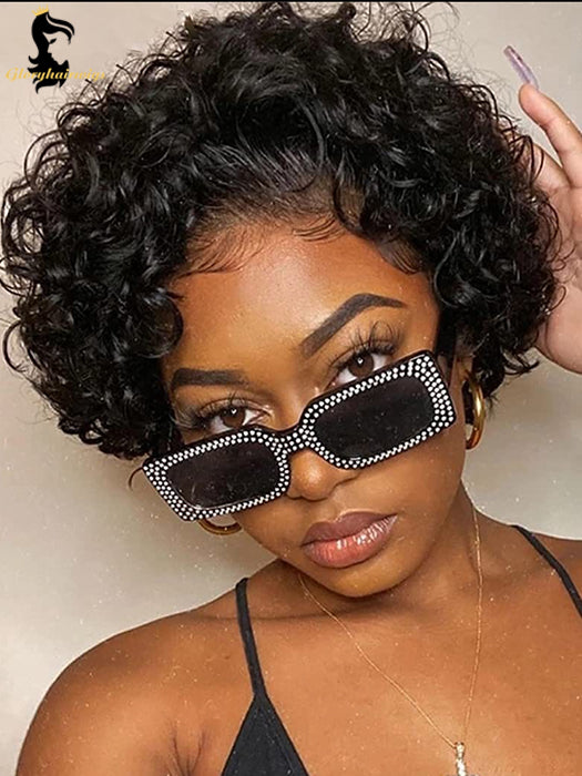 curly pixie cut wig