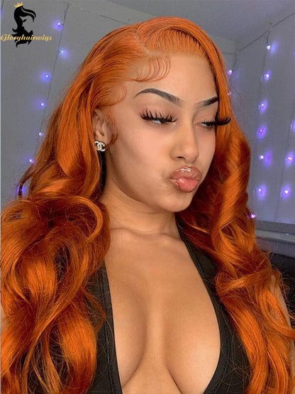 ginger orange lace front wig