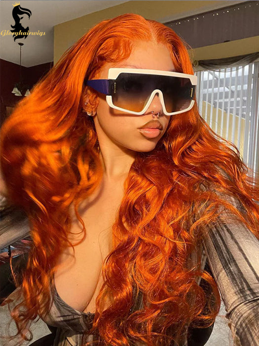 ginger lace front wig human hair