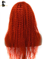 burnt orange lace front wig