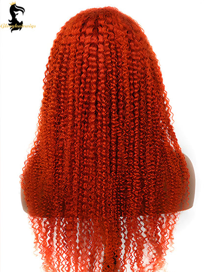 burnt orange lace front wig