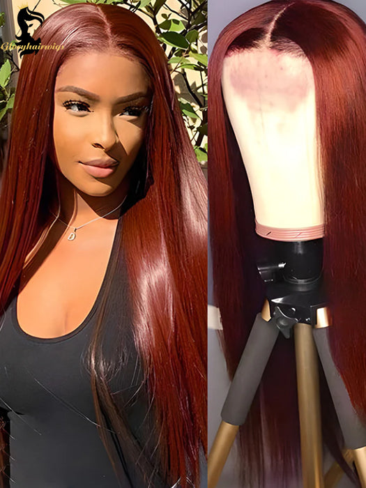 reddish brown hair with highlights