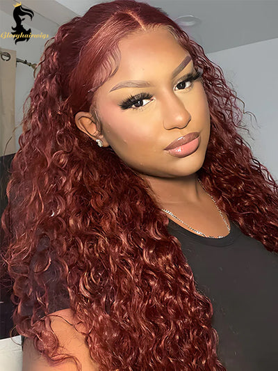 reddish brown human hair wig