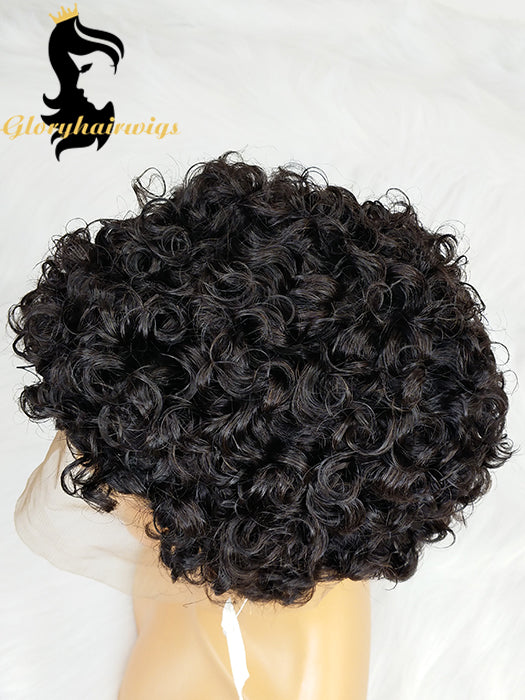 human hair curly wigs