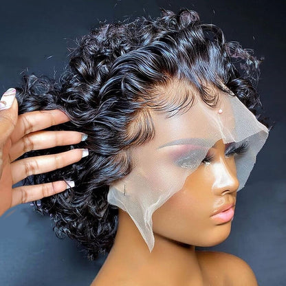 short curly pixie cut wig