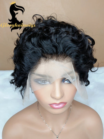 8 inch lace front bob wigs