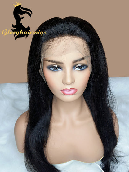 New Arrival hairline style  Lace Front Human Hair Wigs  Silk Straight Wigs - gloryhairwigs