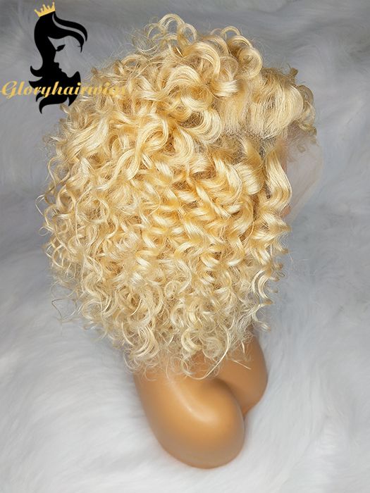 blonde glueless full lace human hair wigs
