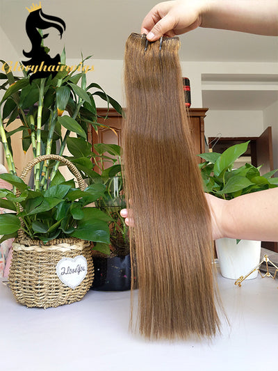 Straight Clip In Human Hair Extensions real hair clip in extensions