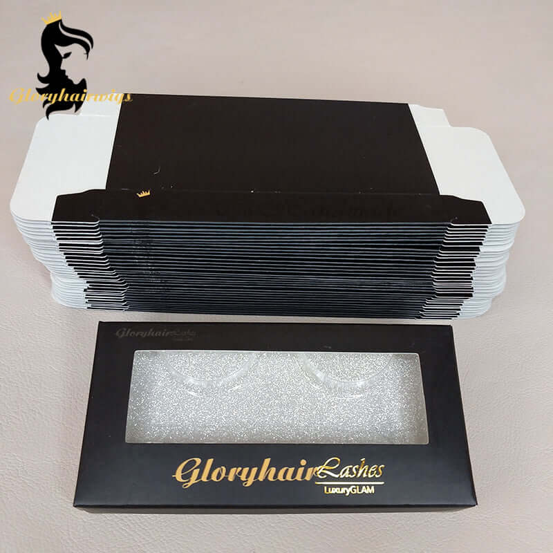 Custom paper lash box 3d false eyelash 500pcs
