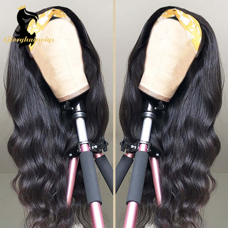 wet and wavy headband wig