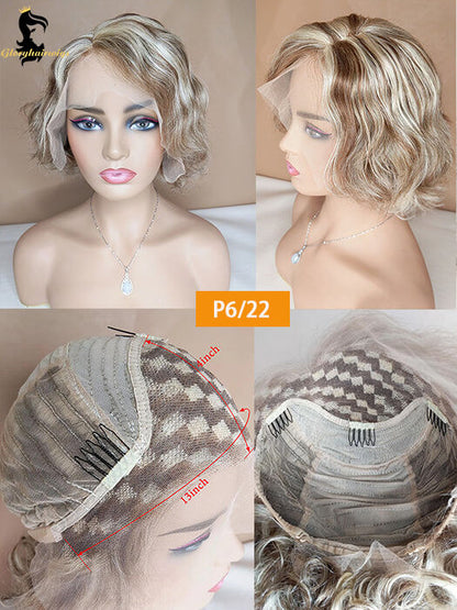 bob wig with highlights