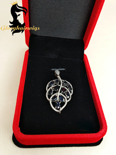 Precious stone 925 Sterling Silver natural sapphire blue gemstones Clearance
