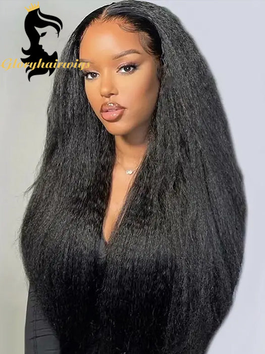 kinky straight full lace wig