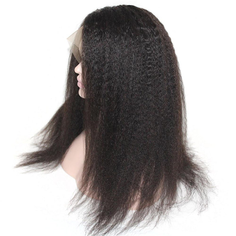 kinky straight lace front wig