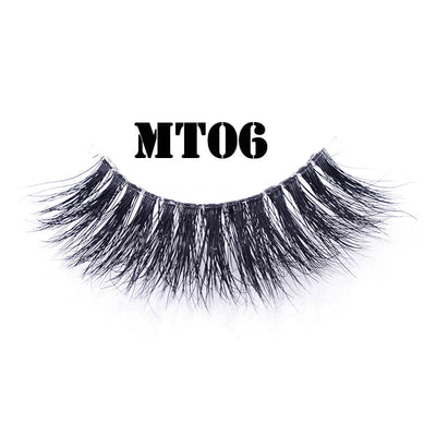False lashes with clear band invisible band lashes