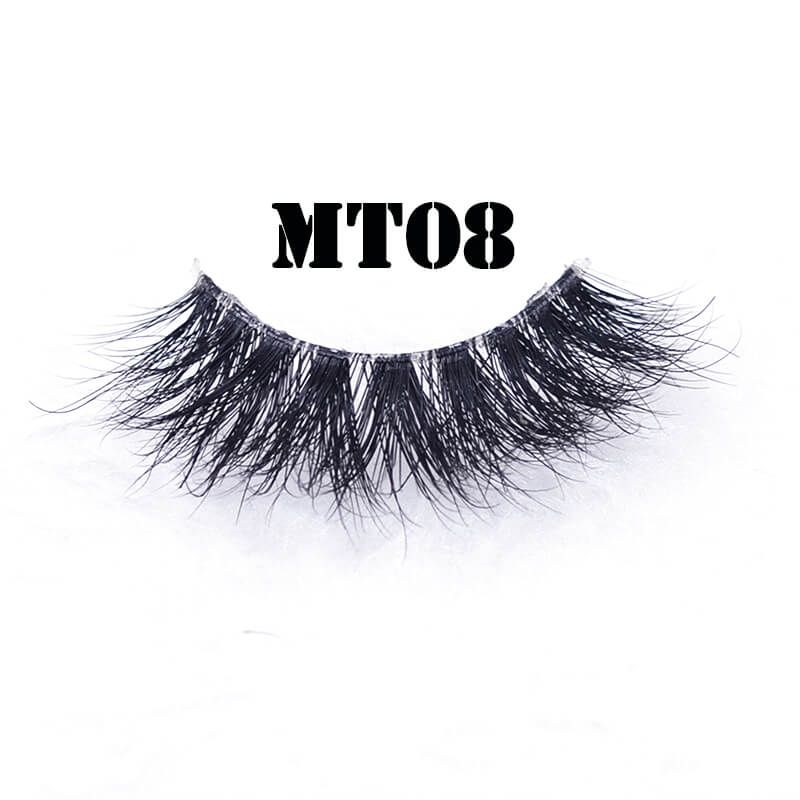 False lashes with clear band invisible band lashes