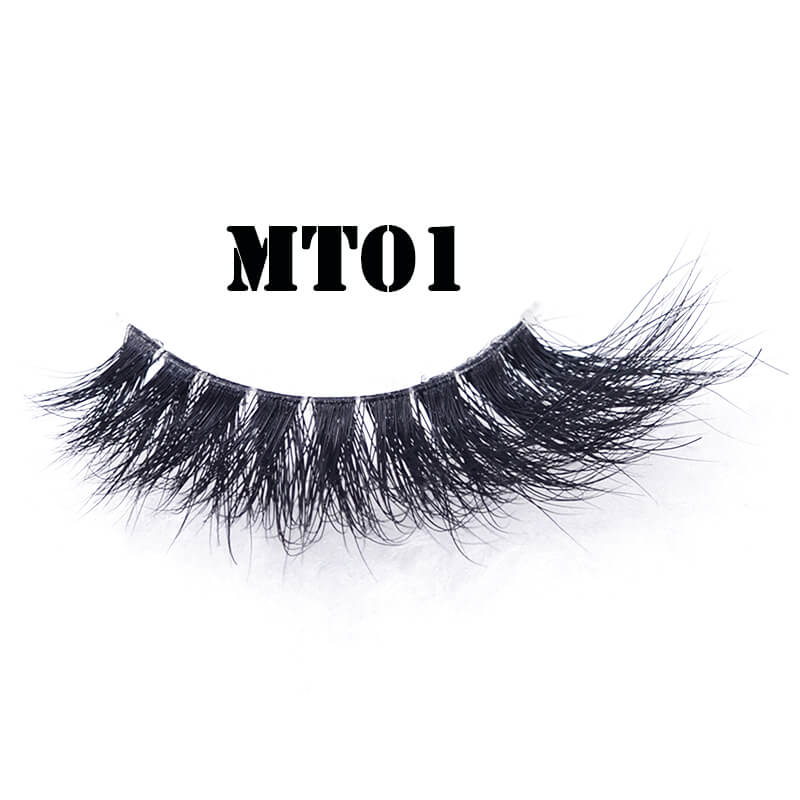 False lashes with clear band invisible band lashes