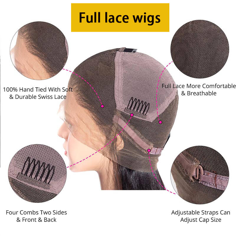 short wet and wavy human hair wigs