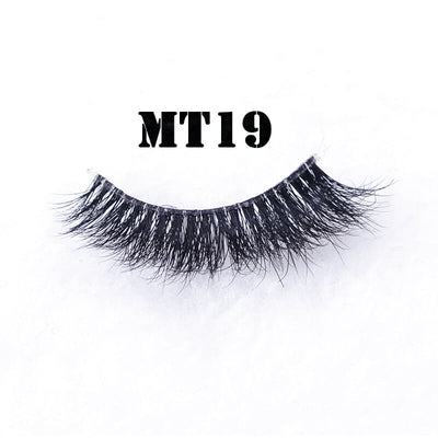 False lashes with clear band invisible band lashes