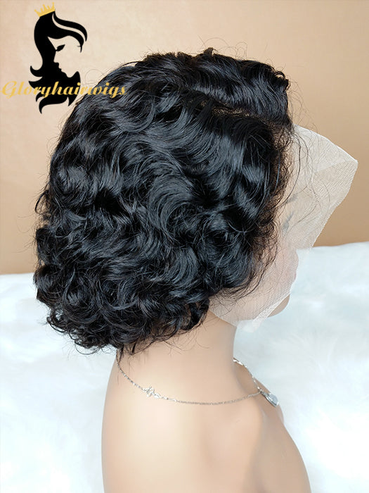 short water wave wig
