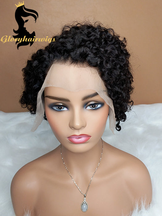 short curly lace wig