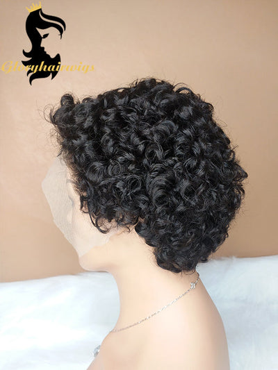 short human hair lace front wigs