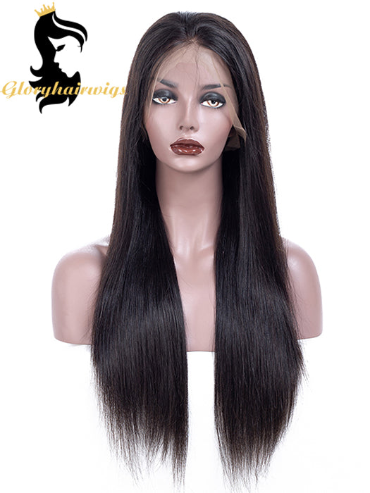 straight front lace wig