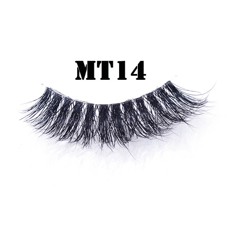 False lashes with clear band invisible band lashes