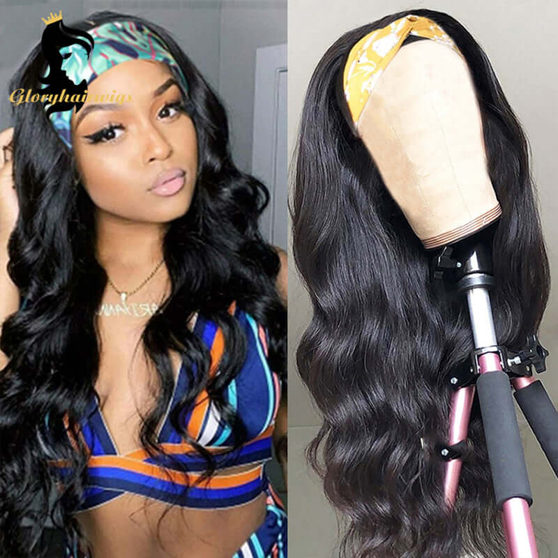 human hair wigs with headbands attached